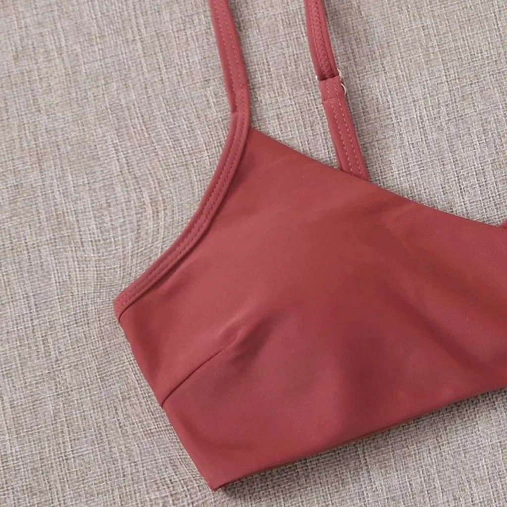 ضمادة نمط البرازيلي ملابس السباحة مجموعة طباعة رفع ملابس السباحة النساء مبطن ثوب سباحة مثير الأزهار عشوائي صيدا دي برايا الأنثوية #4