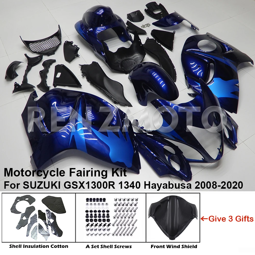 

S1308-104a Motorcycle Fairing Set Body Kit Plastic For SUZUKI GSX1300R 1340 Hayabusa 2008-2020Accessories ABS Injection Bodywork