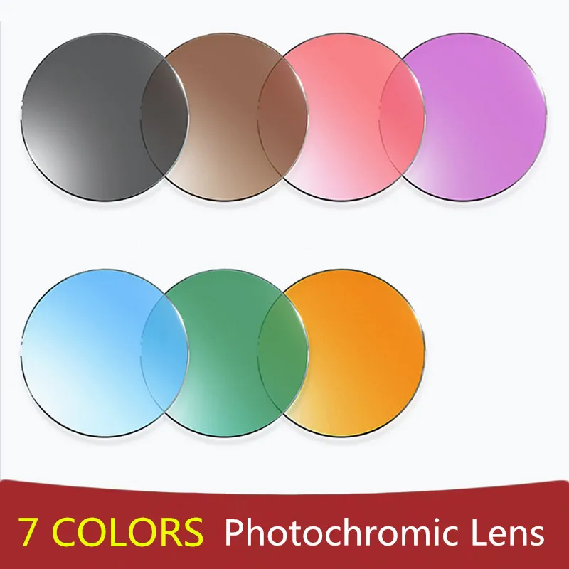 

MR-8 Photochromic Lenses 1.56 1.61 1.67 Aspheric Optic Prescription Transition Sunglasses Colour Lens Myopia Presbyopia Eyewear