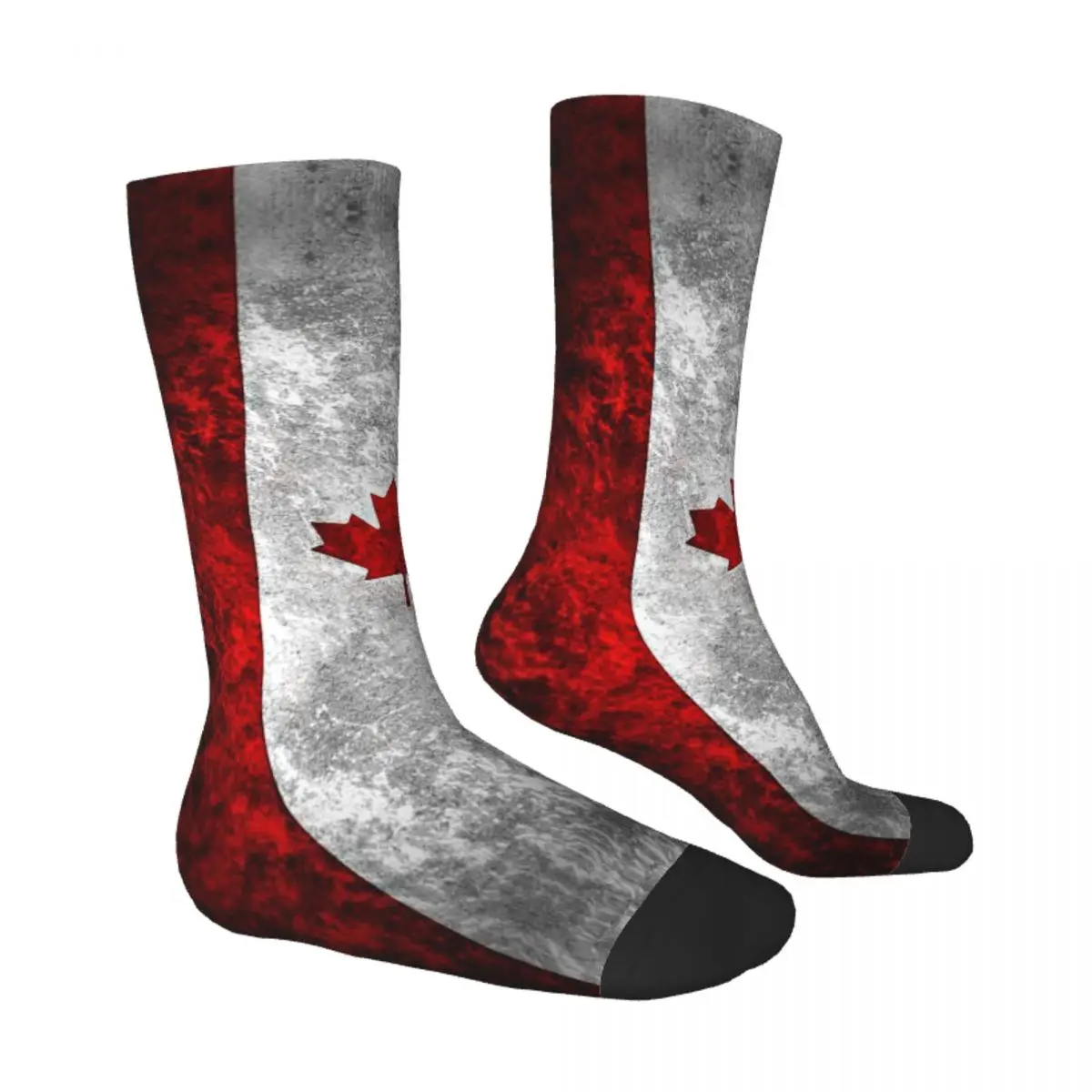 Retro Vintage Classic Style Canada Flag Men Women Socks Outdoor Novelty Spring Summer Autumn Winter Stockings Gift