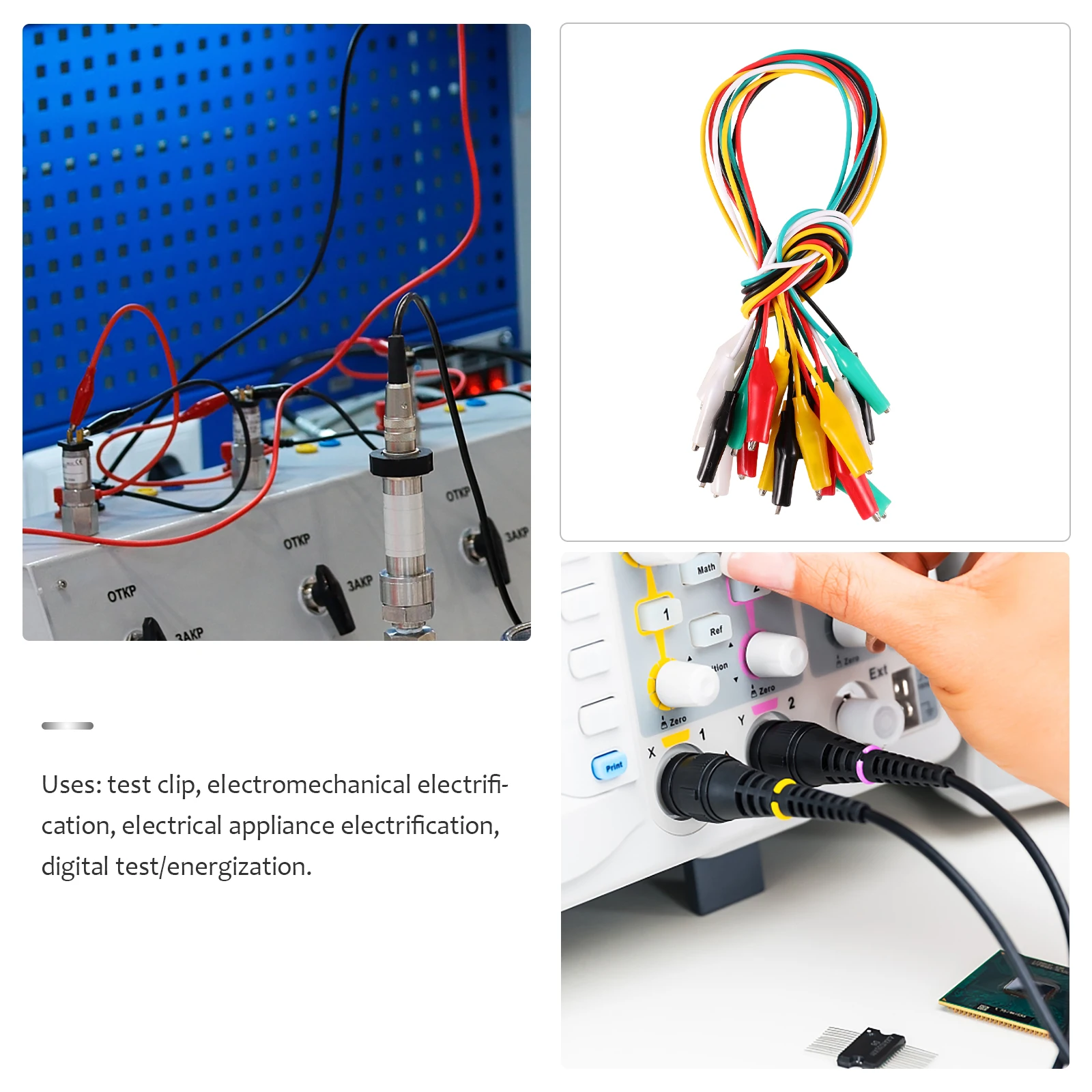 

40 Pcs Alligator Clip Connection Cable Clips Electrical Casing Material: Pvc Test Flexible