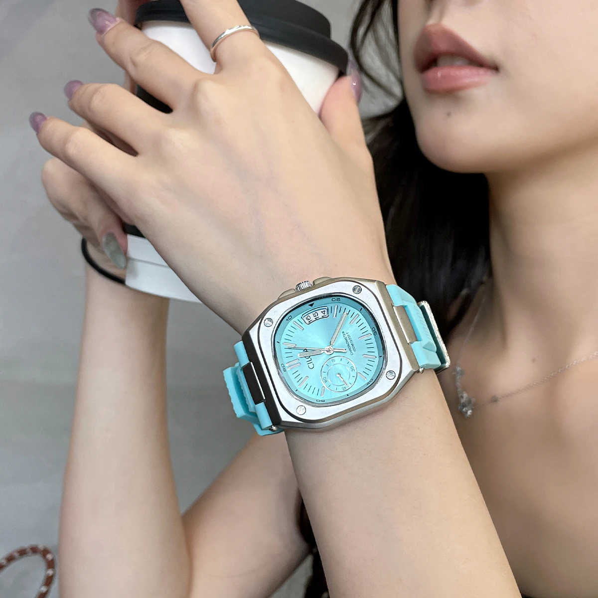 CILOA Fresh college style women's watch light luxury niche art women's mini watch small exquisite fashion trend watch