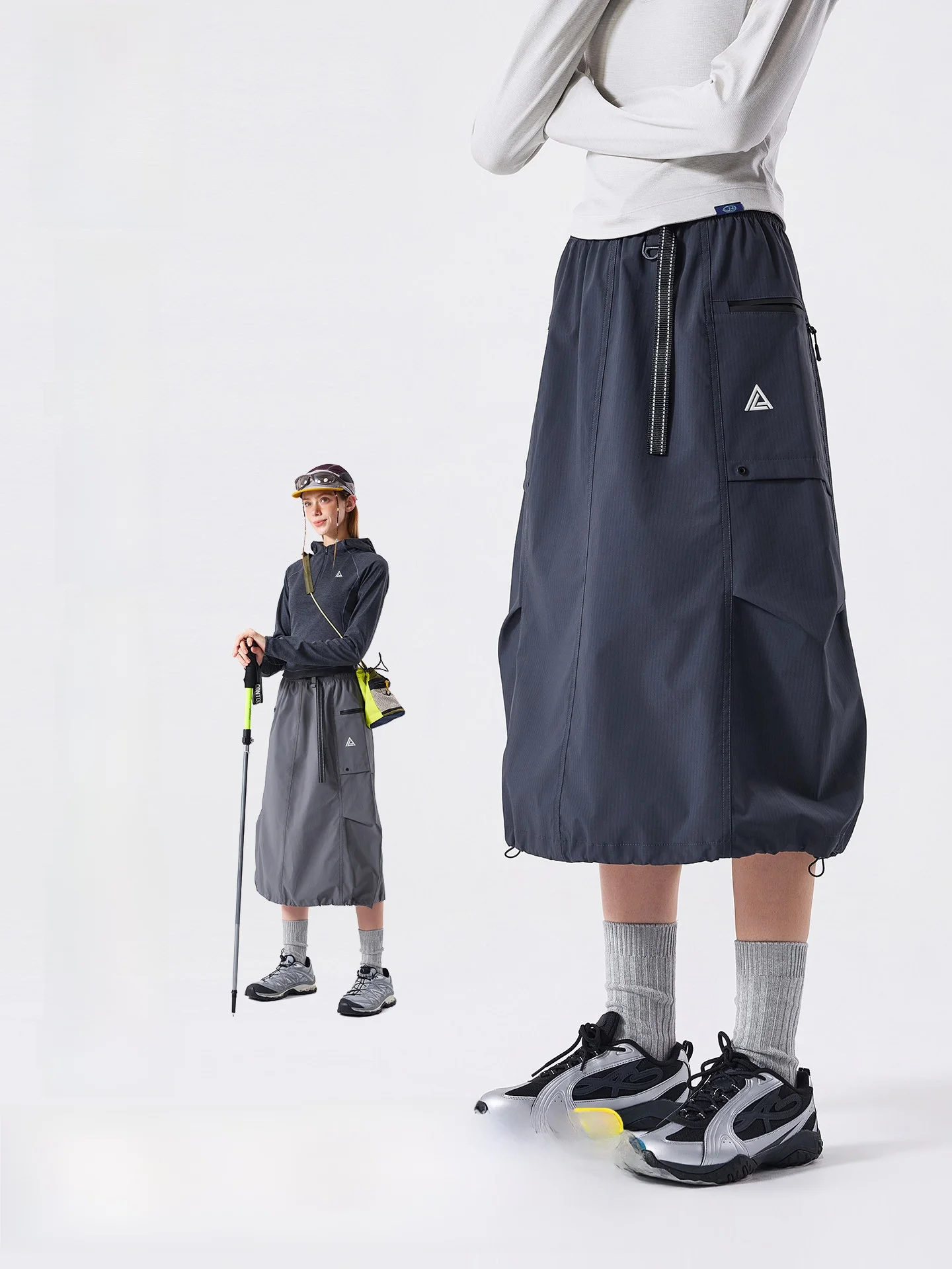 LAZY DAY TFLON Waterproof Functional Style Women's Hiking Sport Skirt Loose Fit Polyester Fiber Autumn Collection Short Pants