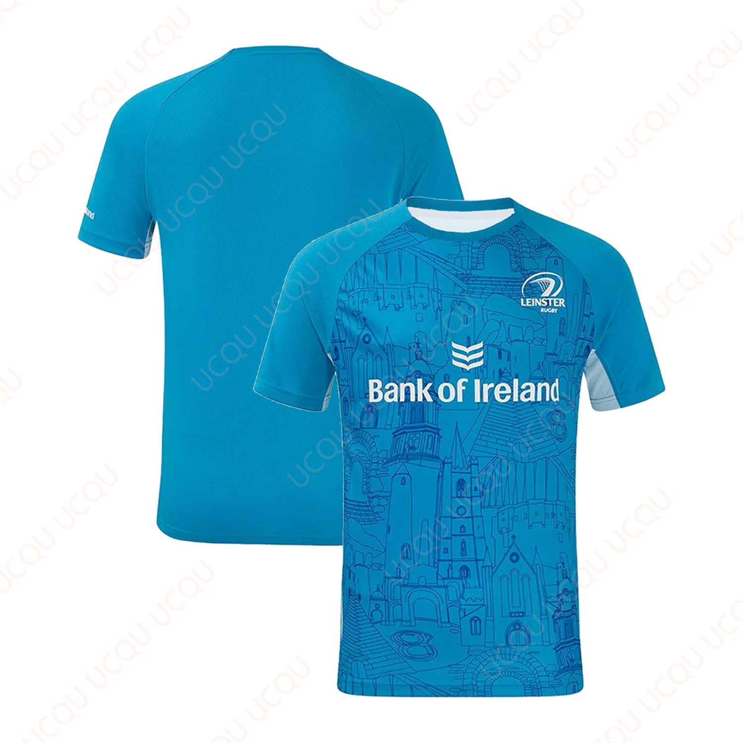 

Castore Leinster Rugby 24/25 Тренировочный трикотаж унисекс Повседневная футболка Удобная уличная одежда Классический принт Спортивная одежда для взрослых и детей