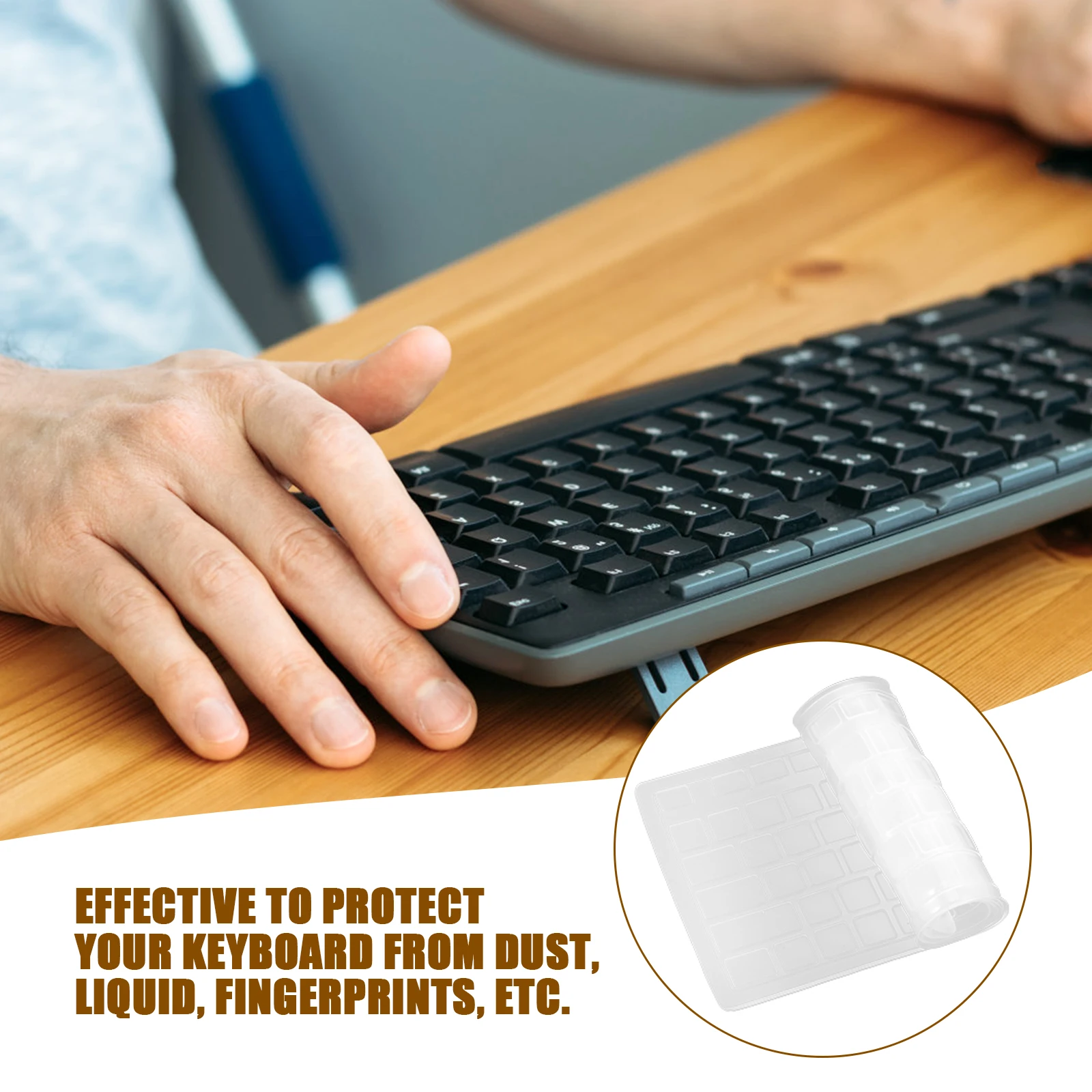 

Silicone Keyboard Protector For Waterproof Dust-Proof Clear Film Cover Ultra Thin Flexible Washable Laptop Keyboard Skin