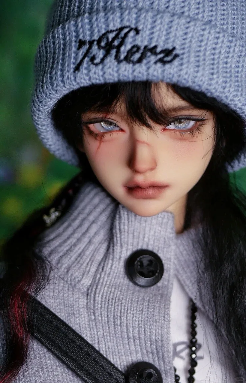 

New BJD doll 1/4 xiaowangzi with thick Bonnie single head, nimo sisters, resin, toy angel, just a head
