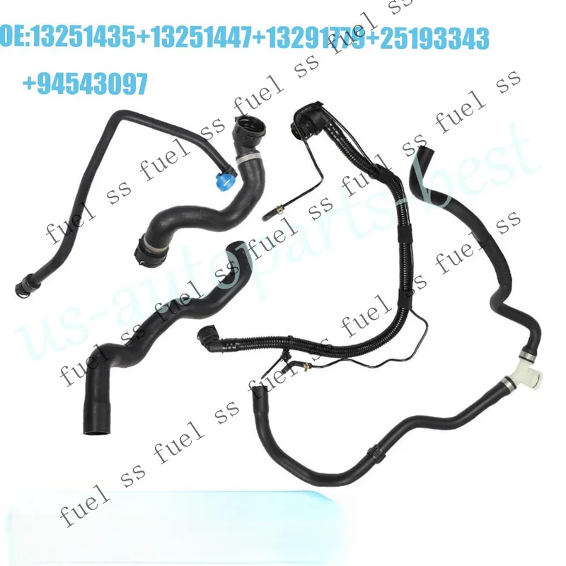 S+ 5X Radiator Coolant Hose & Heater Hose & PCV Pipe For 11-16 Chevrolet Cruze 1.4L