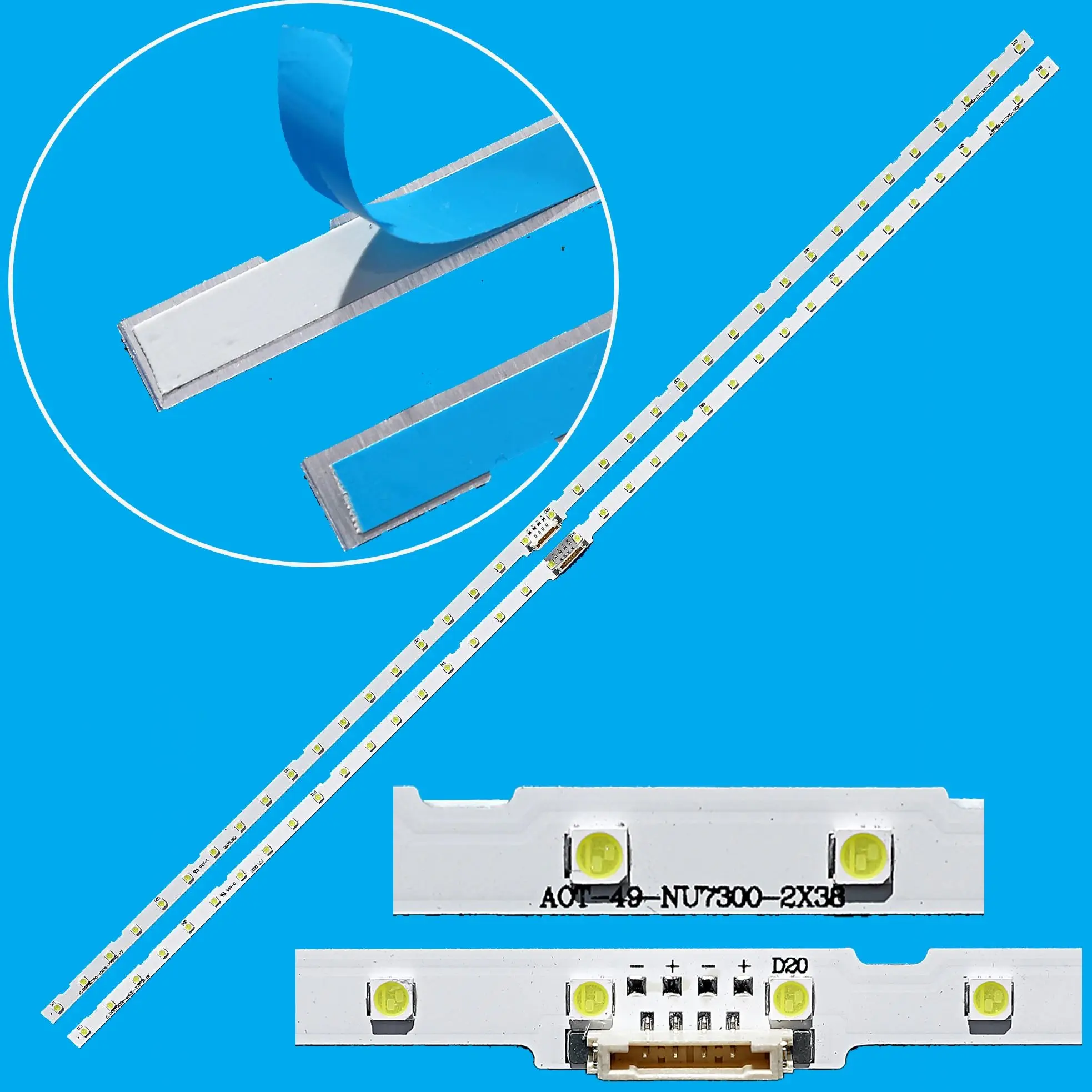 LED backlight strip for 49NU7100 UN49NU7100 UE49NU7100 UN49NU7100AG UN49NU7100G UN49NU7300 UE49NU7300U UE49NU7170U BN61-15483A