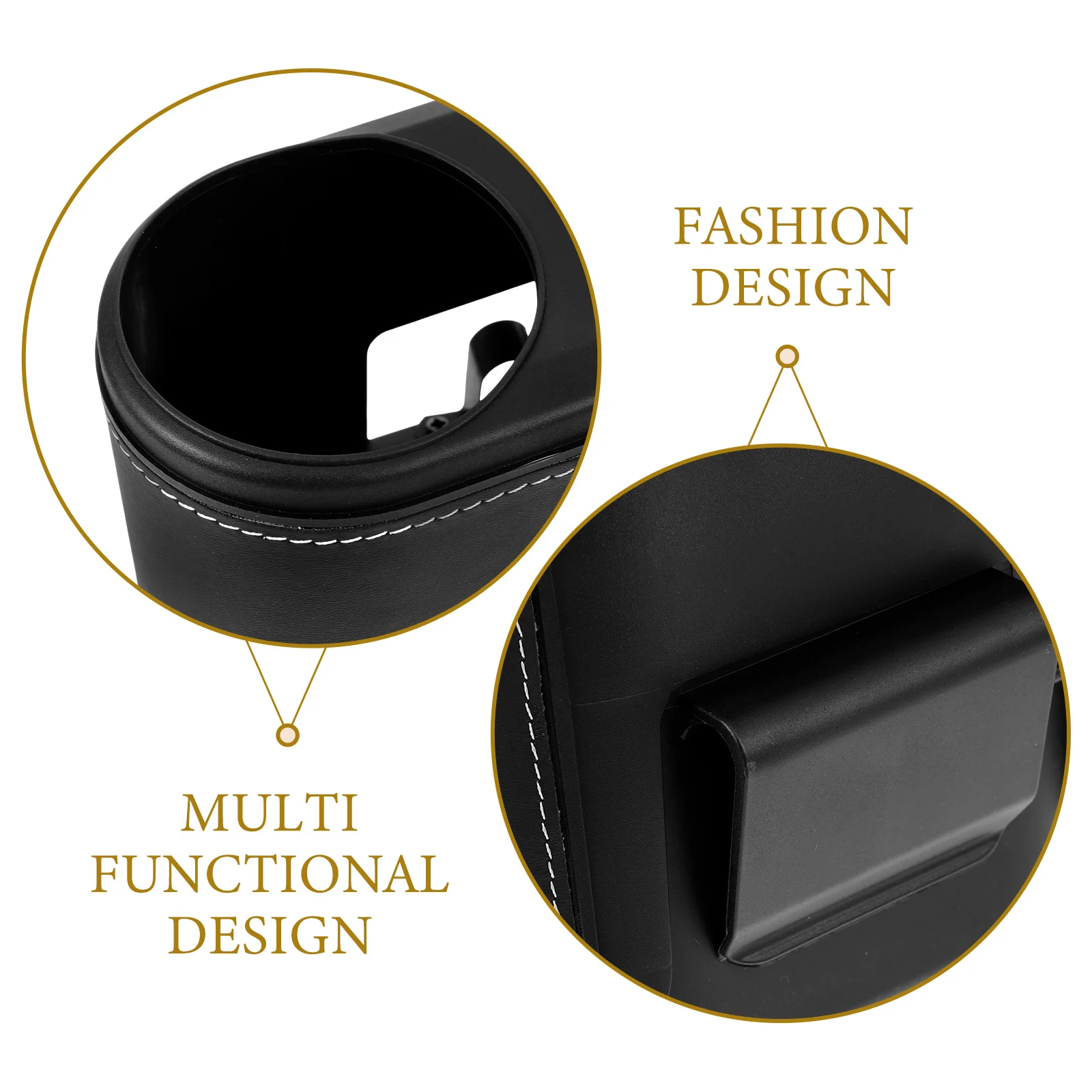 

Trash Can Bin 1Pc Black Car Accessories Multi Functional Garbage Holder Storage ganizer Front Seat Car Interior Decor