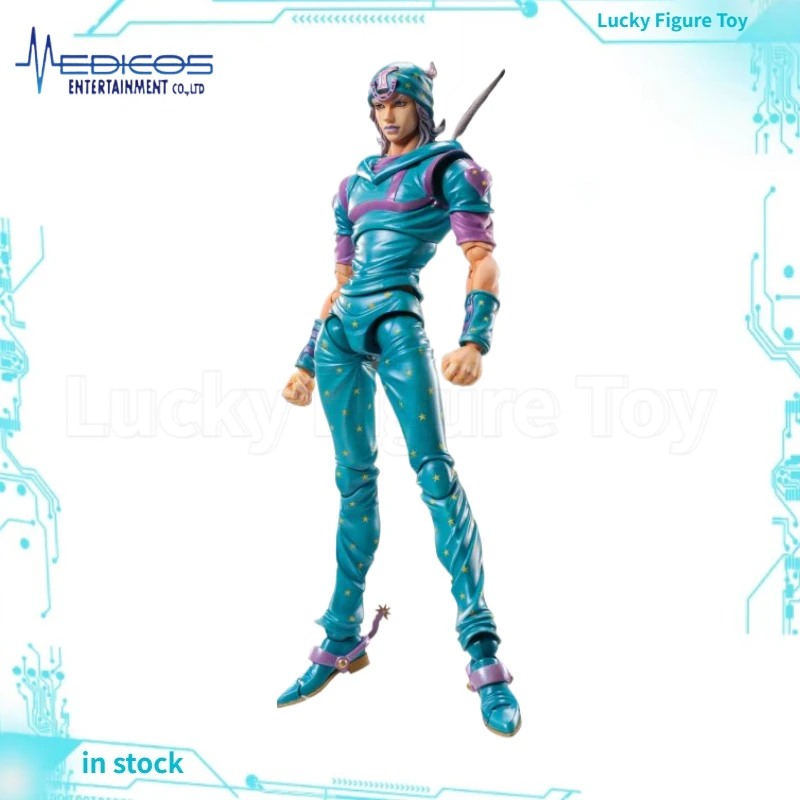 

【Оригинал】MEDICOS-E Super Action STATUE STEEL BALL RUN Johnny Joestar Second Фигурка Модель игрушки
