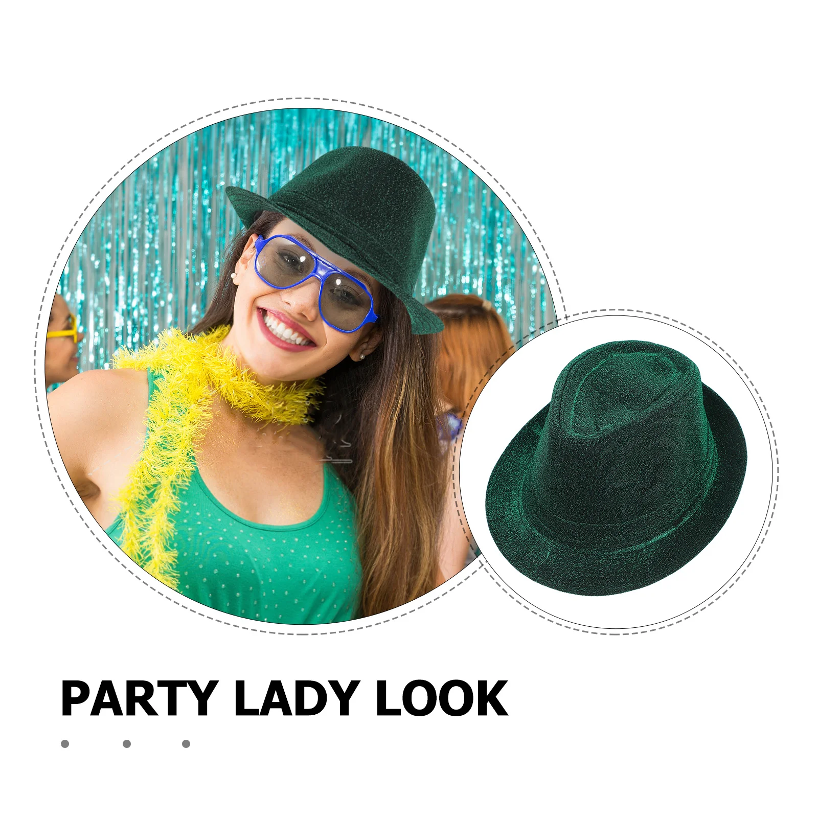 

2Pcs Hat St Patrick's Day Irish Glitter Fabric Unique Design Soft Fit Party Festival Hat St Patrick's Day Hats