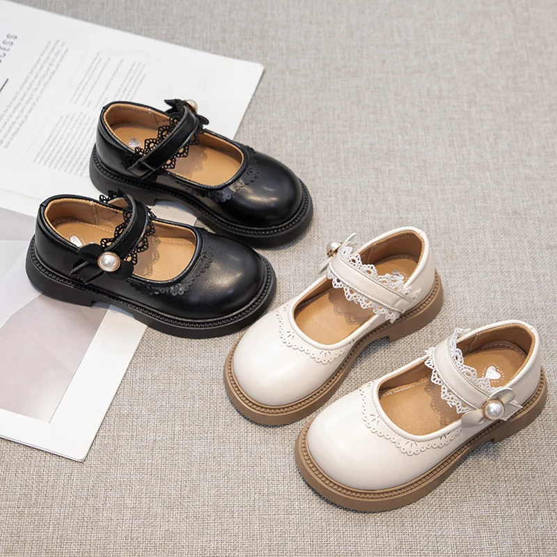 

2025 New Girls Small Leather Shoes Soft Bottom Leather Children's Single Shoes Fashion Versatile Children's Baby Shoes