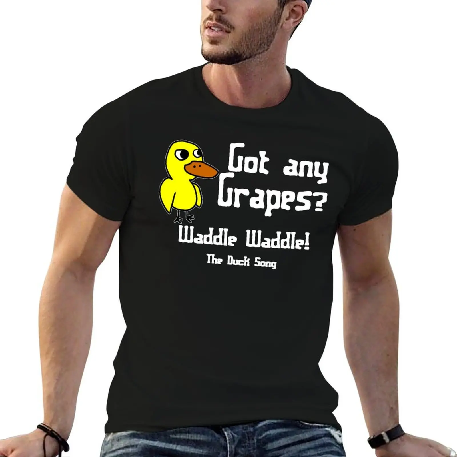 

Duck Song Funny Geek Nerd T-Shirt t shirt men 100% cotton luxury brand black cotton t-shirt plain for man package T-Shirt