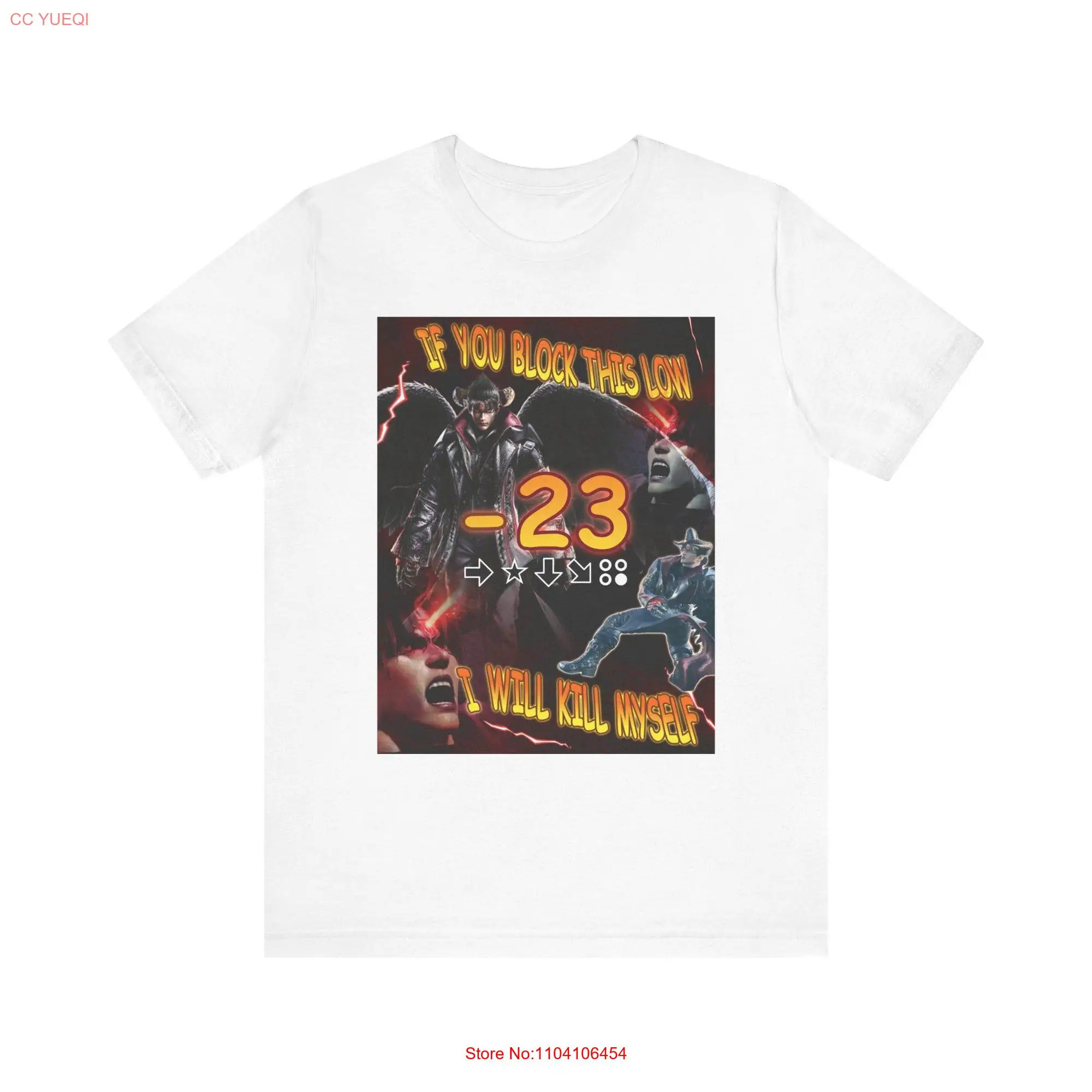 Devil Jin T Shirt Tekken 8 fit If you block this low Korosu long or short sleeves