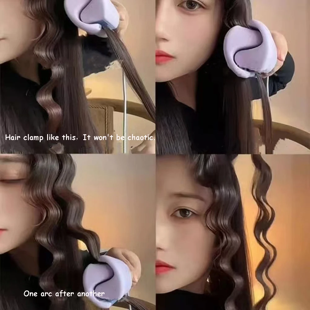 32mm Egg Roller U-Shaped Electric Curling Iron French Styling Deep Waver Water WaveCurling Iron For Women Female Curling Tool