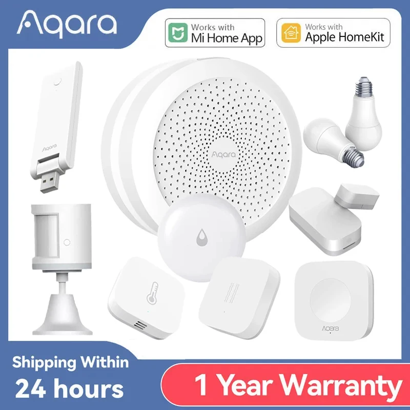 Aqara Window Door Temperature Humidity Human Body Motion Water Immersing ZigBee Sensor Swich Light Bulb HUB Gateway Smart Home