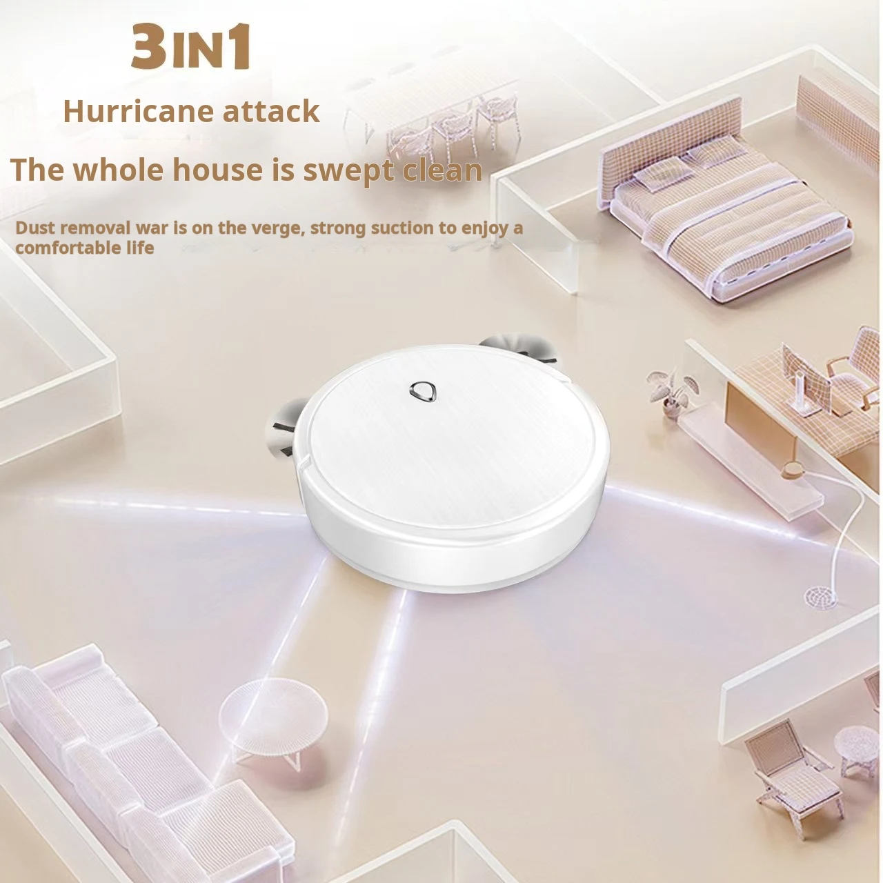 exclusive sweeping robot, sweeping and suction, intelligent three-in-one cleaning machine, lazy cleaner, small gifts for home