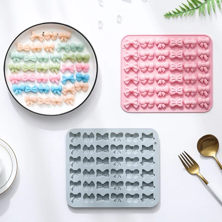

Mirosie 36-hole Different Bows Silicone Mold Soft Candy Fondant Cake Chocolate Mould Baking Accessories Cake Decorating Tools