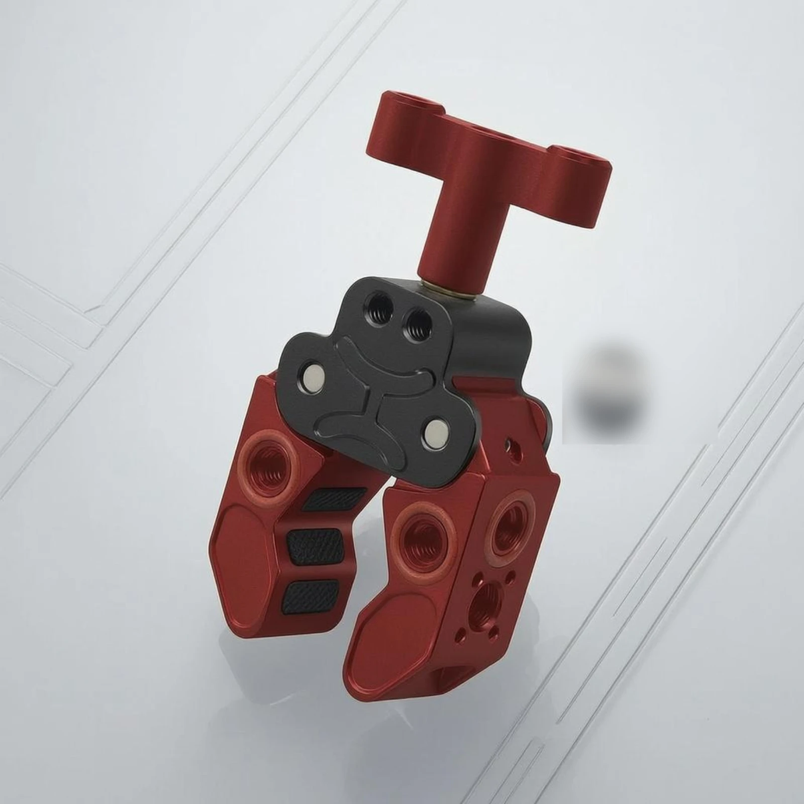 DSLR Camera Clamp Threaded Holes Camera Clamp Mount Compact Metal