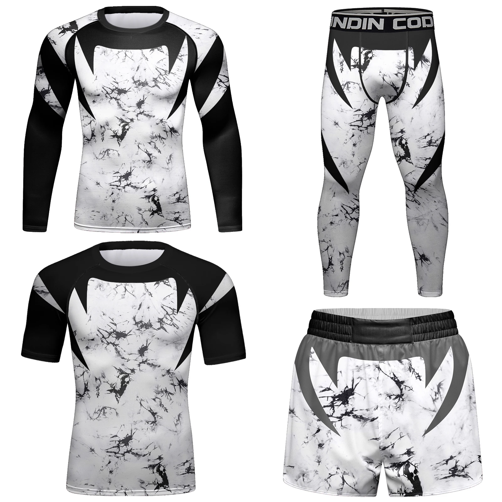 Cody Lundin Men\'s Jiu Jitsu Kimono Rashguard MMA Short Pant Sport Suits Bjj Kickboxing Muay Thai Shorts Jiu jitsu Tracksuit