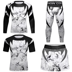 Cody Lundin Men's Jiu Jitsu Kimono Rashguard MMA Short Pant Sport Suits Bjj Kickboxing Muay Thai Shorts Jiu jitsu Tracksuit