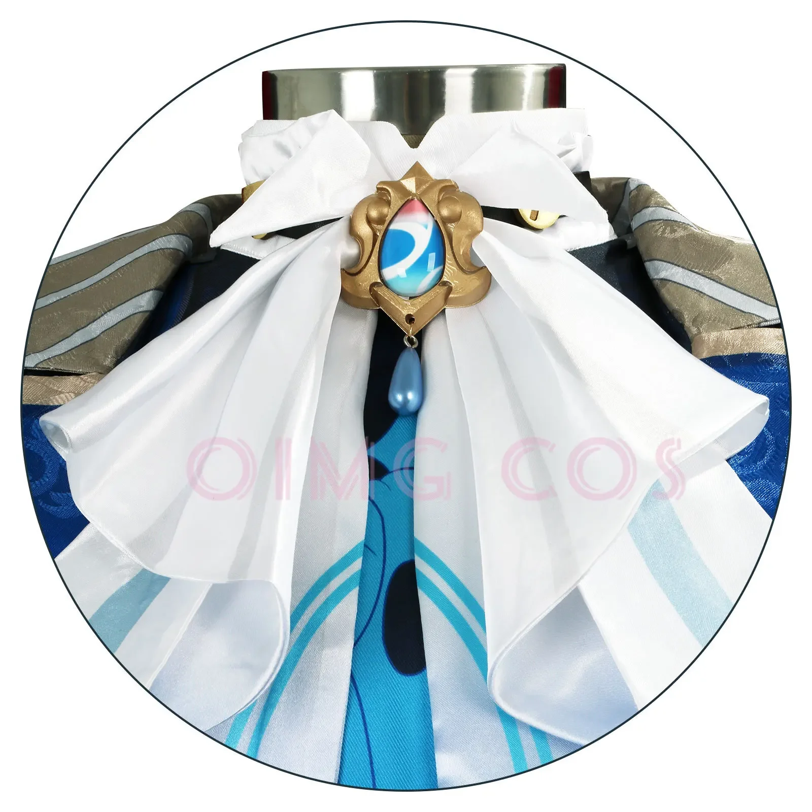 Genshin Impact Neuvillette Cosplay Kostuum Volwassen Carnaval Uniform Pruik Anime Halloween Feestkostuums Maskerade Vrouwen Spel