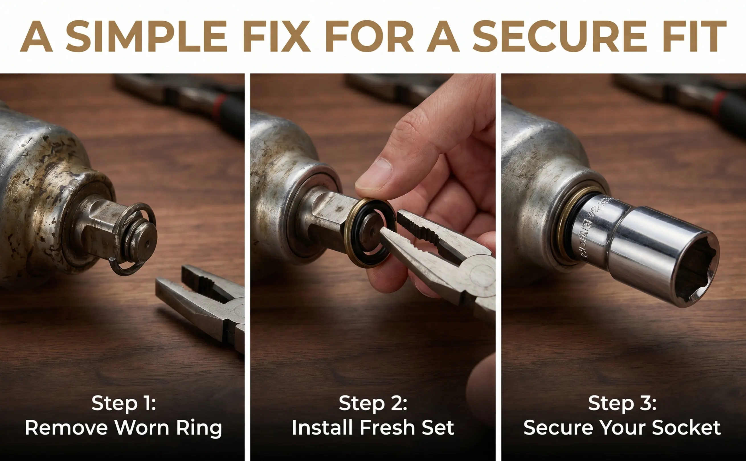 12Sets Impact Wrench Retaining Ring and O-Ring Combo Rubber Friction Rings for 12.5mm Square Drive Wrenches Socket Retainer Kit