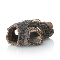 1PC Fish Tank Decoration Landscaping Aquarium Scenery Resin Crafts Decoration Wooden Barrel Wood Tree Debris Escape Bucket