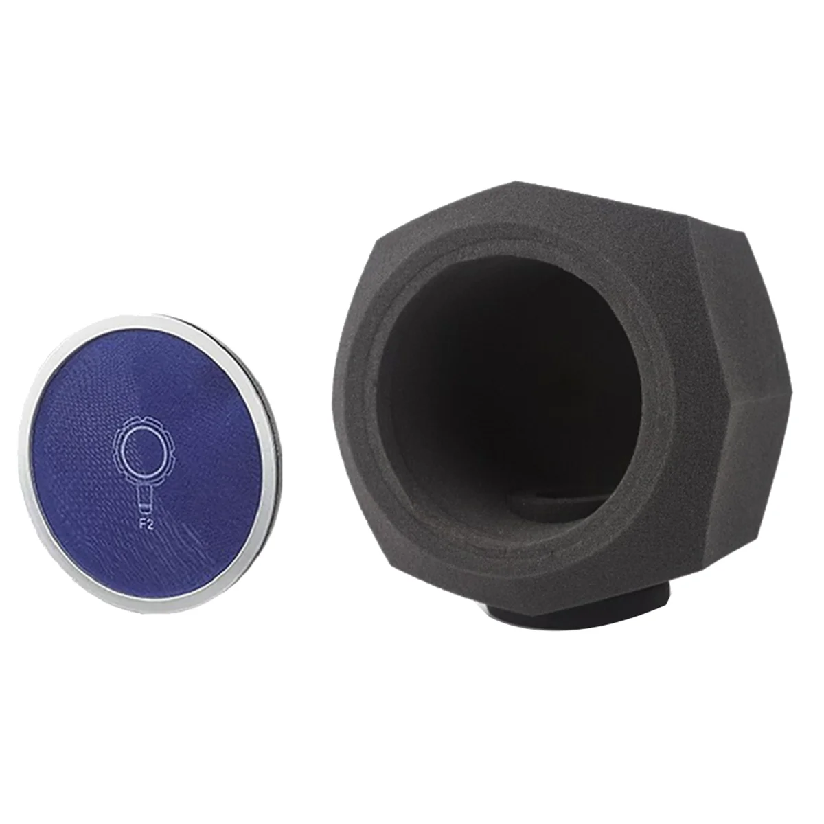 F2 Microphone Screen Acoustic Filter Sponge Wind Screen to Filter Vocal Soundproof Recording Filter Windscreen Blue Net