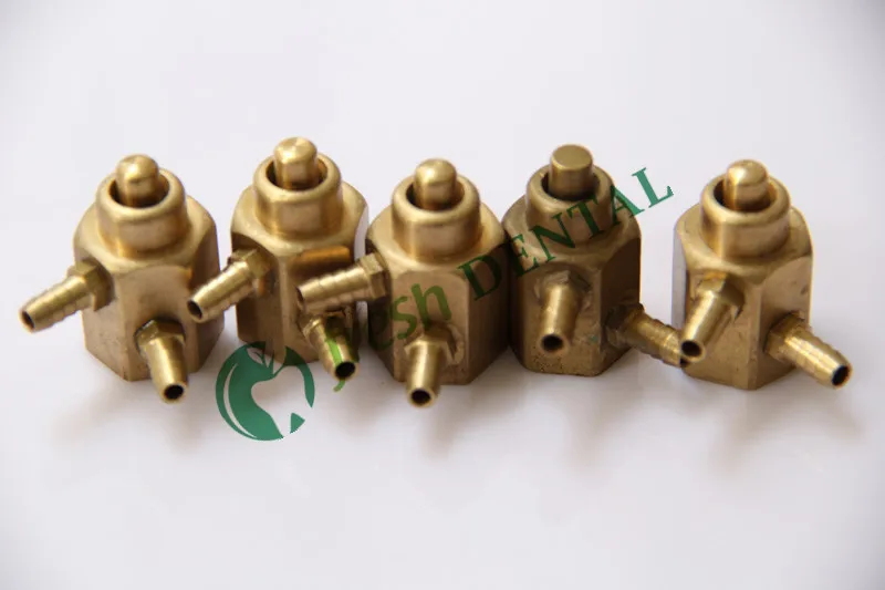 

10 шт. стоматологических ножных клапанов для установки на кресло, 2-портовый круглый педальный переключатель, ножной клапан-переключатель, 5-мм разъемы SL1217