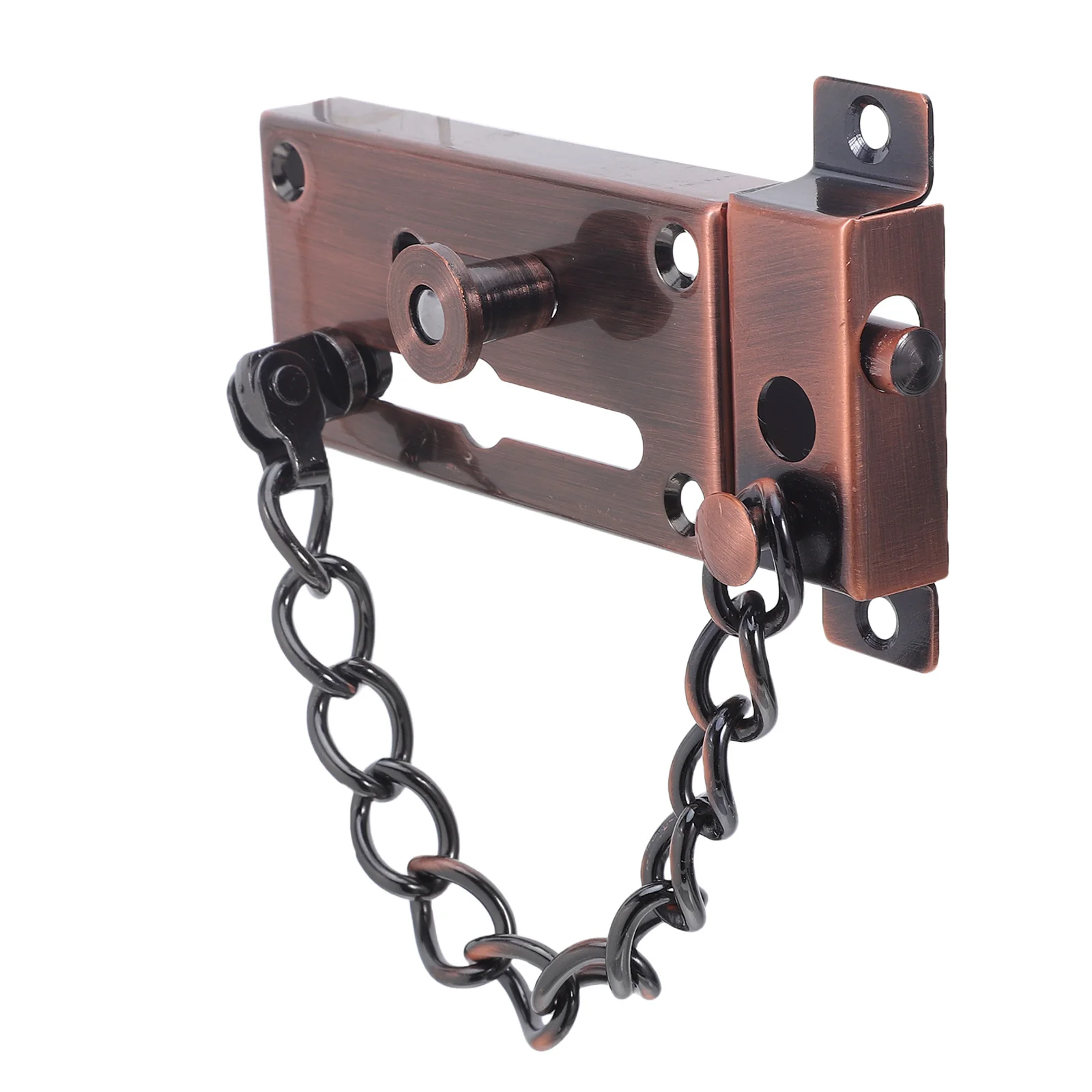 Stainless Steel Door Chain Lock Extended Reinforced Security Latch for Front Entry Bedroom Interior Privacy Protection Sliding