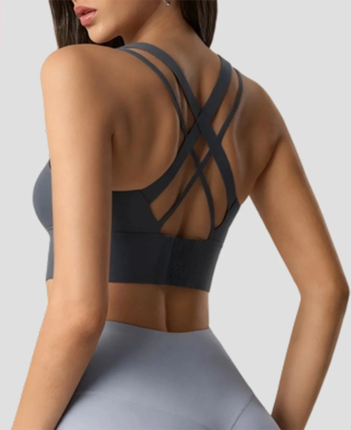 

Gym Push Up Bra Women Sports Bra Back Closure High Impact Workout Sport Top Crop Fitness Wear For Yoga Gym Brassiere Sportswear