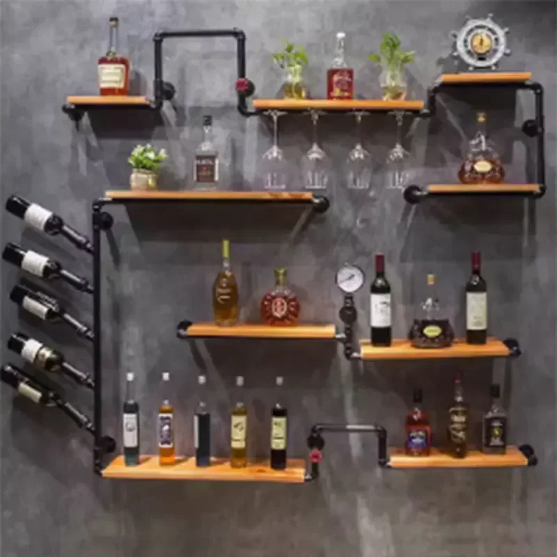 Soporte  Vino moderno para mujer, estante pared minimalista sala , estante De almacenamiento De botellas, muebles Bar