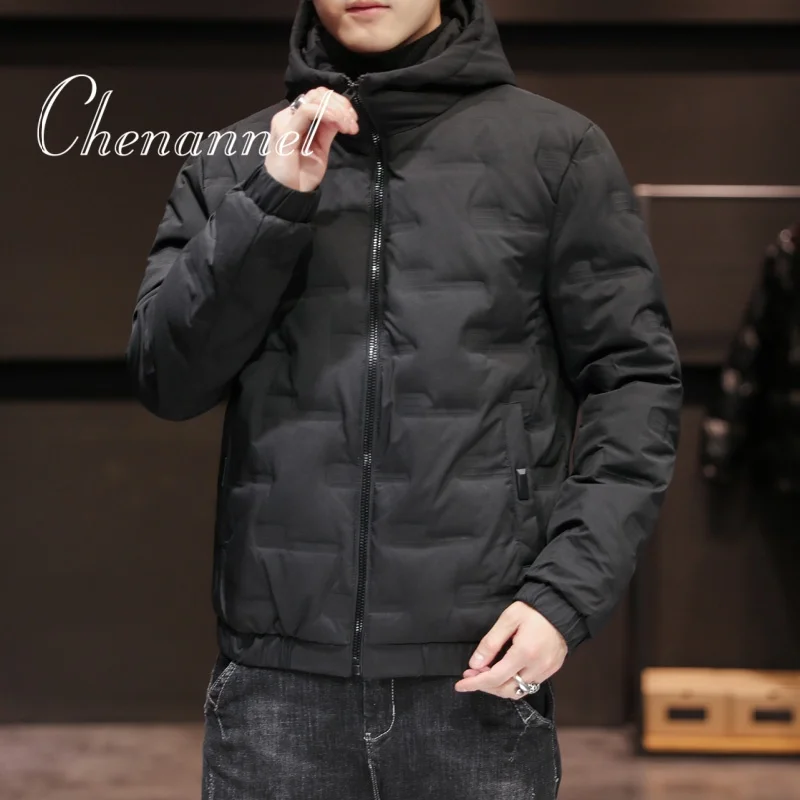 Jaket berbahan fleece dan katun tebal untuk pria, jaket katun baru untuk musim gugur dan musim dingin untuk kehangatan dan perlindungan dari dingin