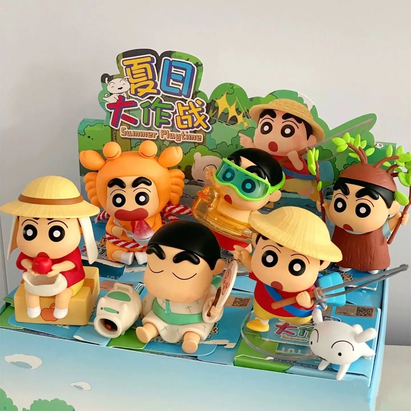 

MINISO новый натуральный карандаш Шин Чан, летняя боевая серия, портативный модный игровой глухой ящик, орнамент, игрушка, подарок на день рождения, подарок