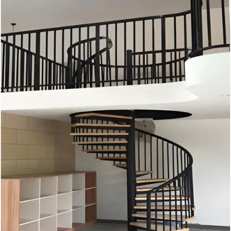 custom.Modern Indoor Stairs Apartment Use Stainless Steel Construction Safe Design