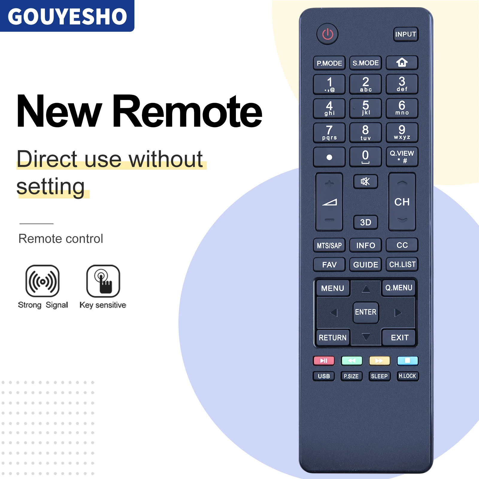 New HTR-A18L Replacement Remote Control for Haier TV LE32K5000TN LE40K5000TFN