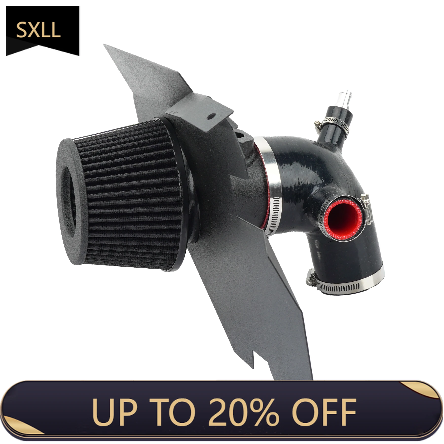 

SXLL 535i F10 F11 3.0T N55 2009-2016 Automotive Modified Cold Air Intake Pipe Kit with Engine Heat Shield with High Flow Air Fil