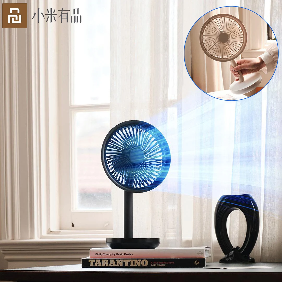

XiaomiYoupin Portable Fan F5 4000mAh USB Rechargeable 60° Rotate 3 Modes Wind Speed Cooling Oscillating Fan For Office Student
