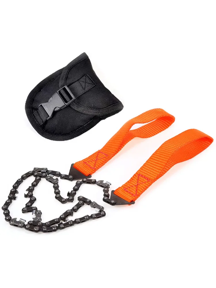 11 Teeth Outdoor Portable Hand-drawn Wire Saw Field Mountaineering Life-Saving Chain Saw Tool Multi-function Saw Chain Pocket