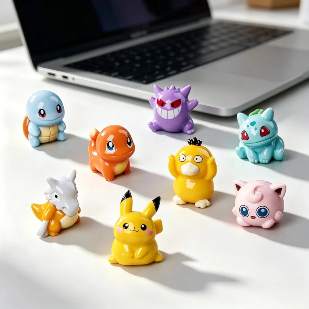 Kawaii-Fantasy-Kreatur-Miniaturfigur, niedliches Cartoon-Desktop-Ornament, tragbare Tischdekoration, süßes Geschenk für Damen – Detail 3