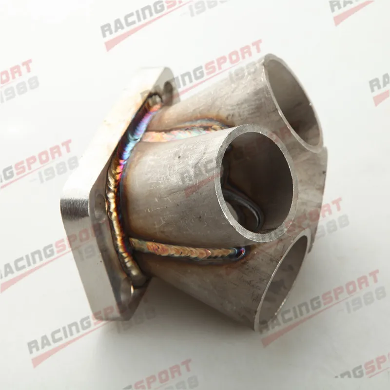 

T3 T3/T4 Flange 4 Cylinder 4-1 Manifold Header Merge Collector Stainless Steel Height 76mm (3")