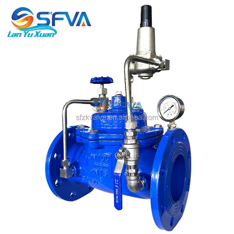 200X PN16 DN100 ductile iron water pressure reducing control valve