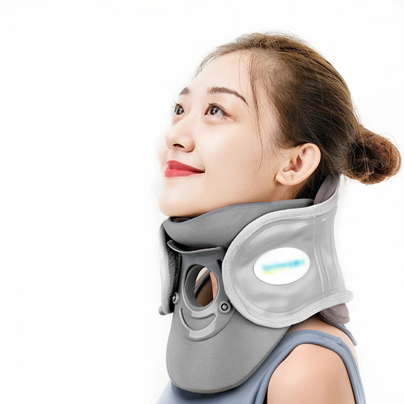 Medical Cervical Neck Traction Breathable Mesh Airbag Adjustable Physical Therapy Portable Netck Support Correction Instrument