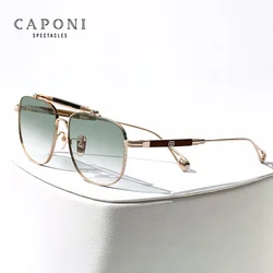 CAPONI Fashion occhiali da sole per uomo occhiali da sole di lusso per esterni fotocromatici sfumati UV400 nuovi occhiali di design Titanium BS7536