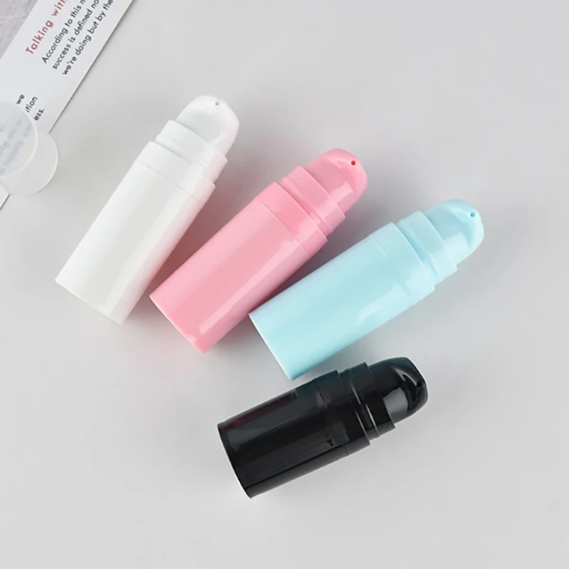 5/10/15ml Empty Airless Pump Bottles Mini Lotion Vacuum Cosmetic Containers Women Make Up Travel Emulsion Bottle