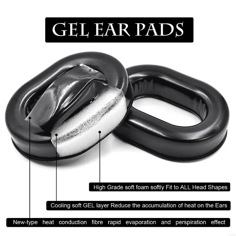 U90E Earphone Gel Earpads für Clark H10 Luftfahrt -Kopfhörer -Reparaturteile