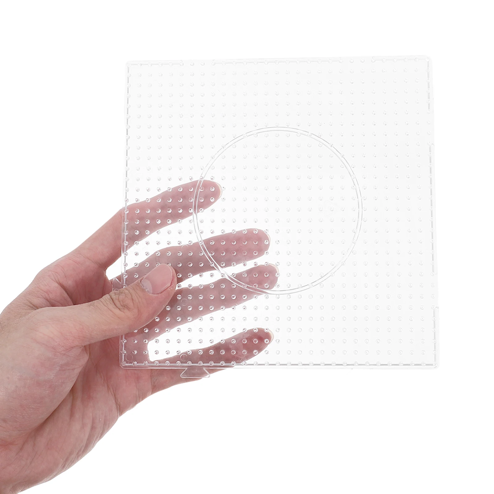 

3pcs Plastic Pegboards Fuse Beads Boards Large Panel Kids Craft DIY Tool Sturdy Lightweight Reusable Creativity Training Jewelry