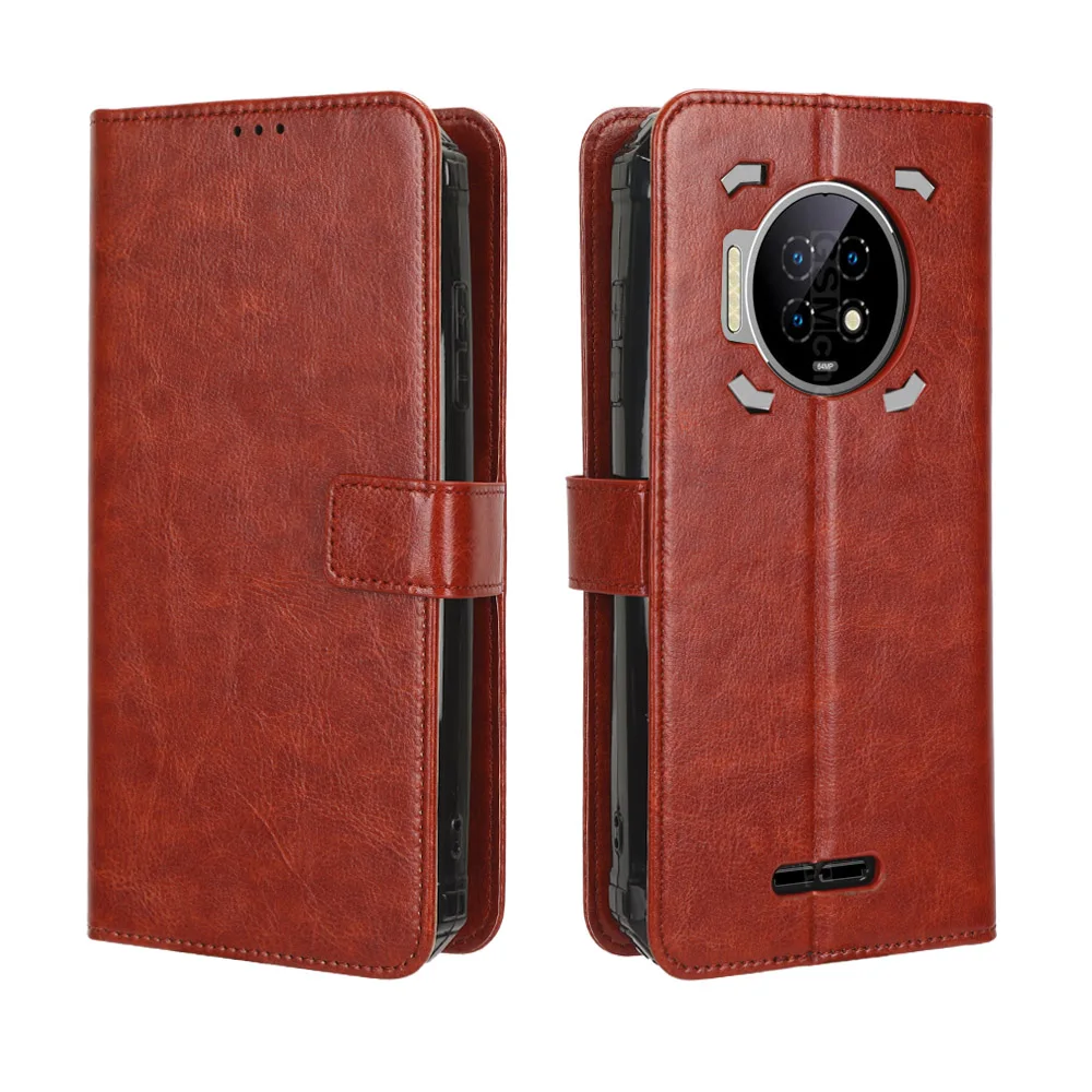 Etui na Oukitel WP19 Pro Premium PU skórzany portfel boczne gniazda na karty etui z klapką pokrywa dla Oukitel WP19