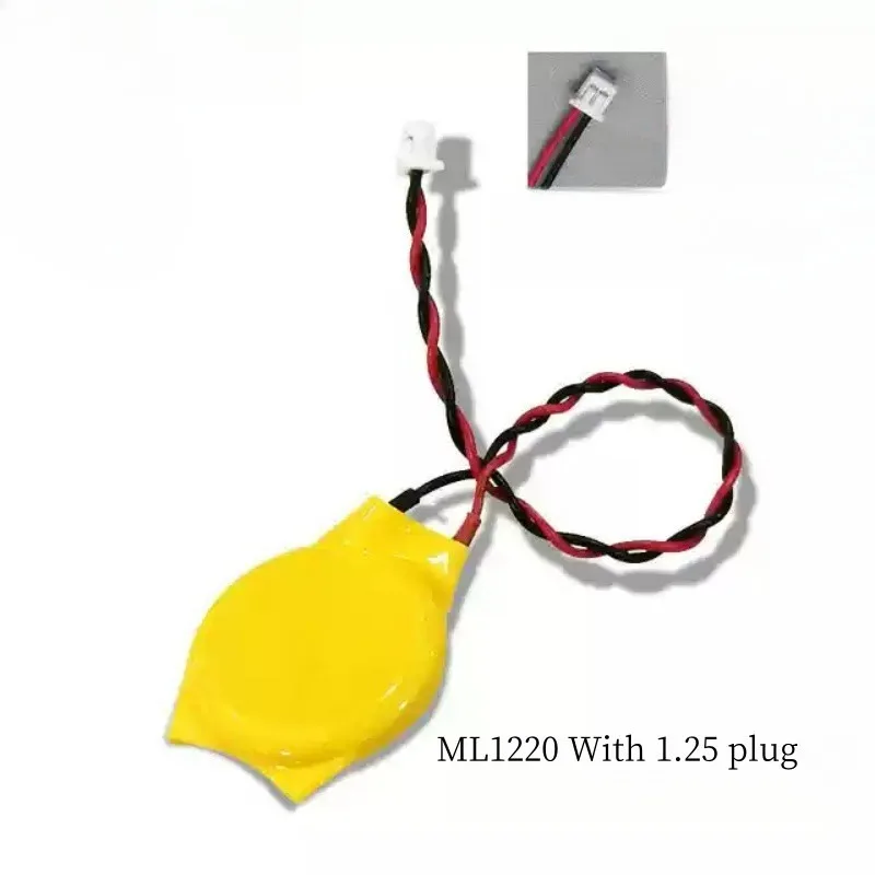 1-3PCS Replacement battery ML1220 3V Rechargeable Battery with 1.25 Plug Fast Delivery 1 Piece New